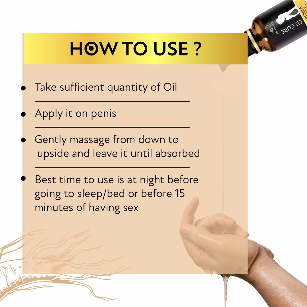 ED Cure Penile Massage Oil (30 ml)