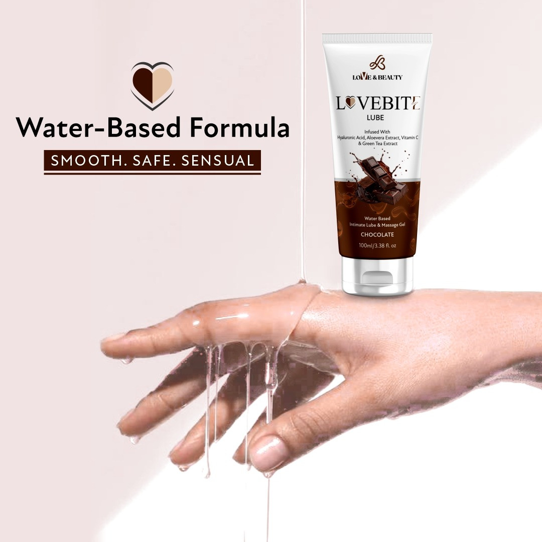 LOVE AND BEAUTY LOVEBITE CHOCOLATE FLAVOUR - LUBRICANT AND MASSAGE GEL ( 100 ML )