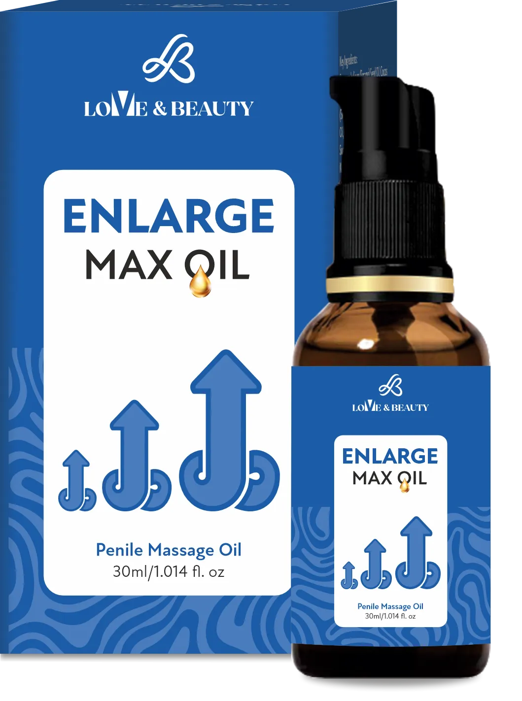ENLARGE MAX - PENILE MASSAGE OIL ( 30 ML ) 1 pack